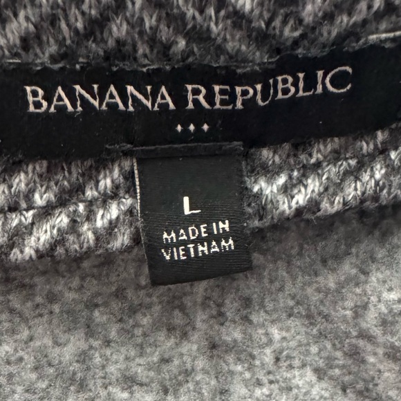 Banana Republic Large Gray Herringbone Coat Jacket - Picture 16 of 16